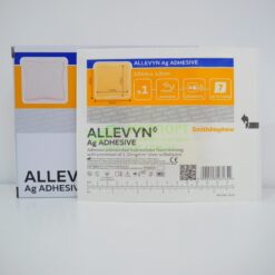 Пов'язки для загоєння ран та травм Аллевін Classic Аг Адгезив | Ag Adhesive 10 x 10 см - з сріблом, адгезивна