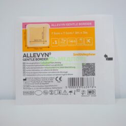 Пов'язки для лікування пролежнів Аллевін Джентл Бордер 7,5 x 7,5 см - з окантовкою