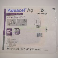 Аквасель Аг Фоум | Ag Foam 17,5 x 17,5 см - пов'язка з сріблом, на пінній основі, адгезивна - Зображення 3